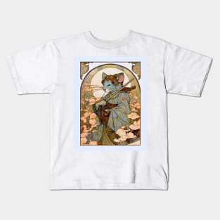 Art Nouveau Mouse In A Robe Kids T-Shirt